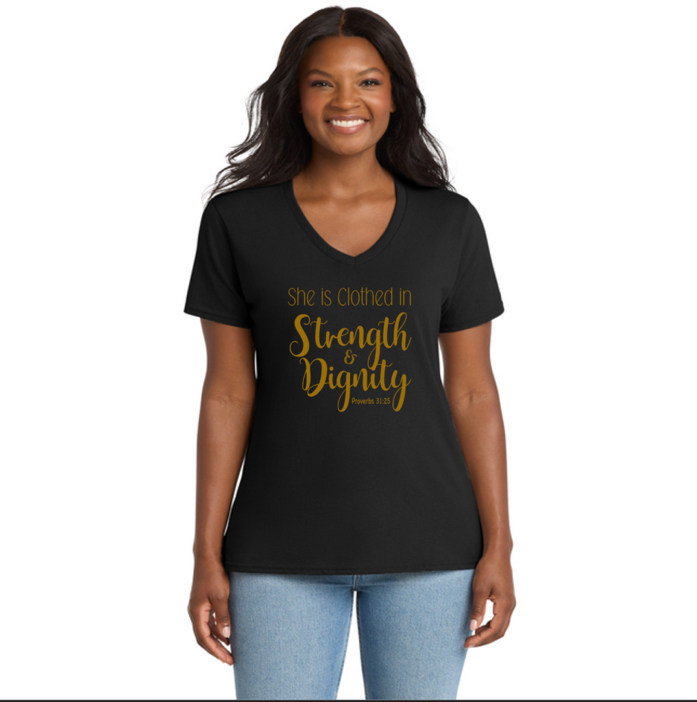 She is Clothed in Strength & Dignity - Inspired Apparel by Gina Dias
